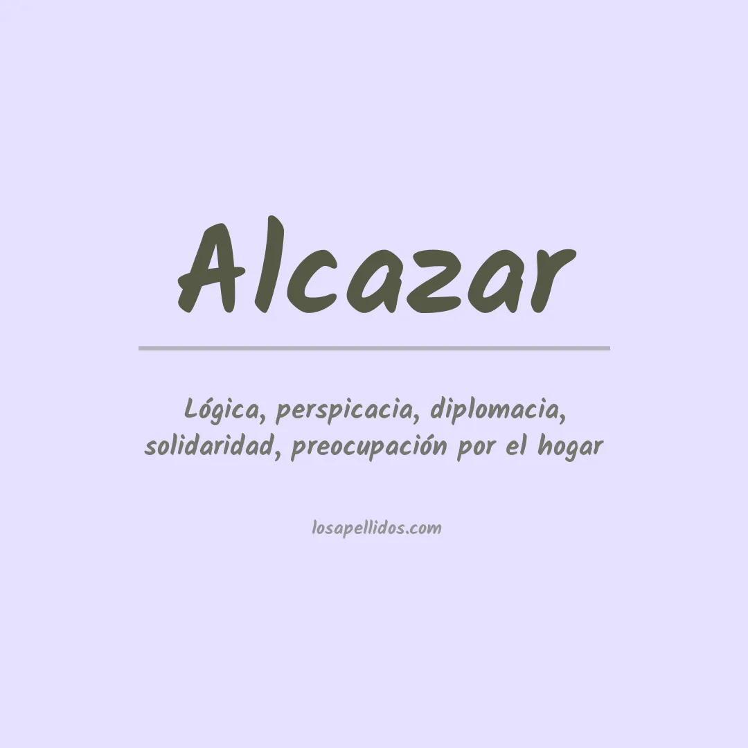Apellido Alcázar