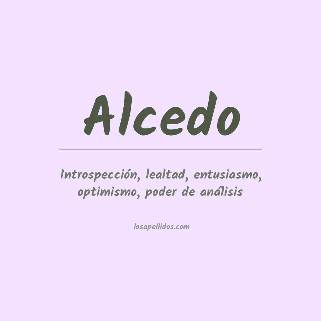 Apellido Alcedo