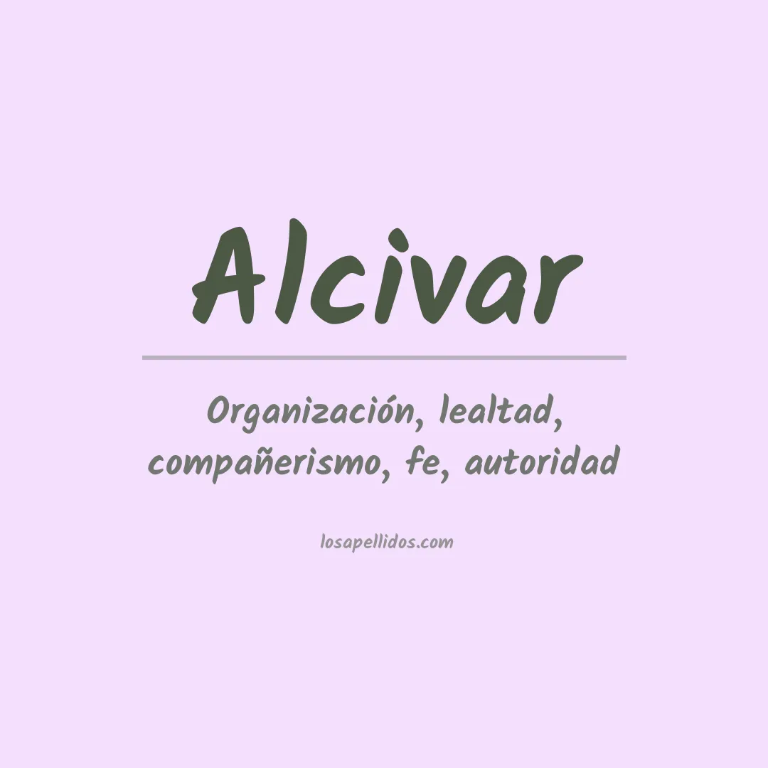 Apellido Alcivar