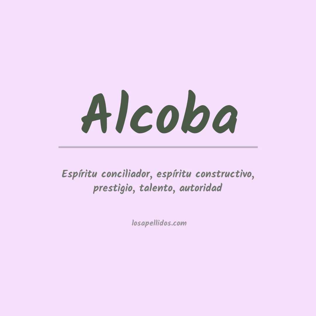 Apellido Alcoba