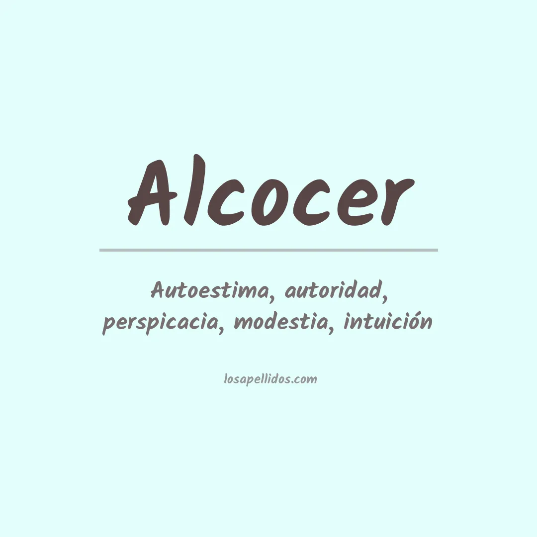 Apellido Alcocer