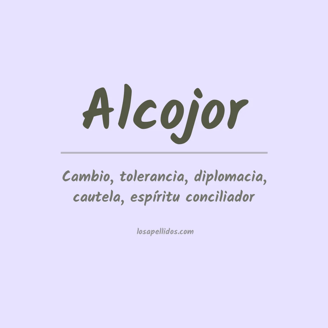 Apellido Alcojor