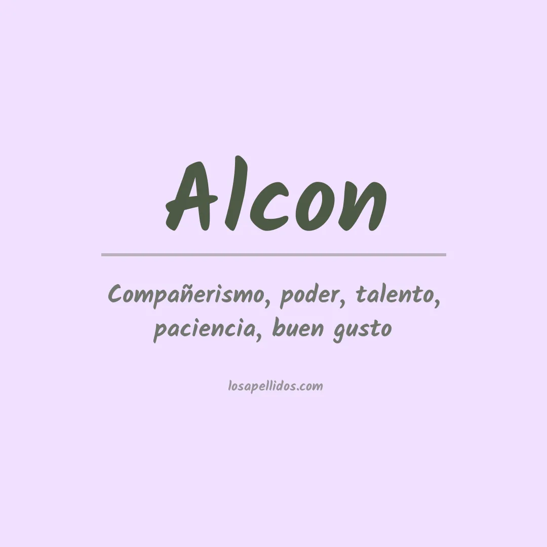 Apellido Alcón