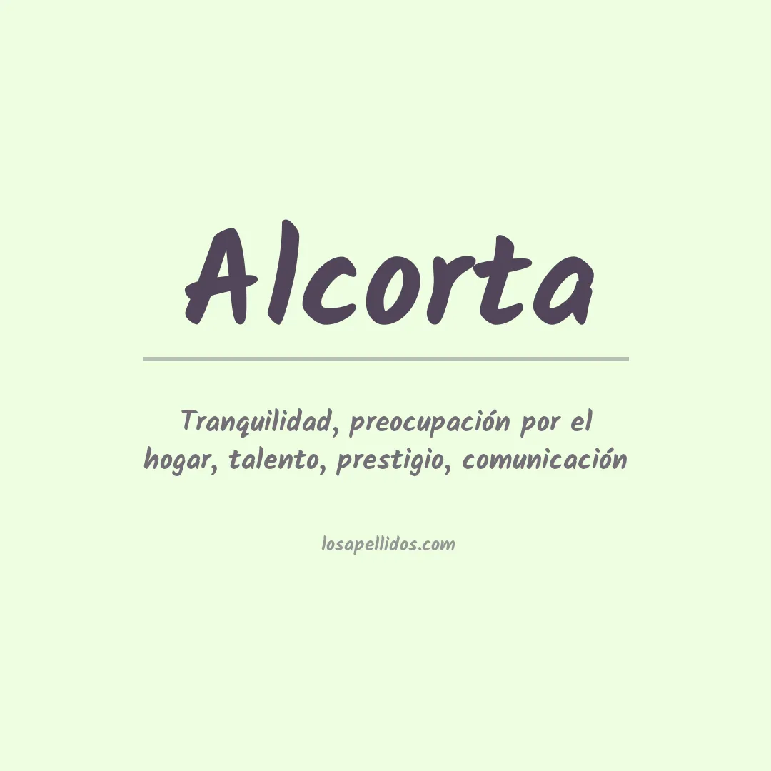 Apellido Alcorta