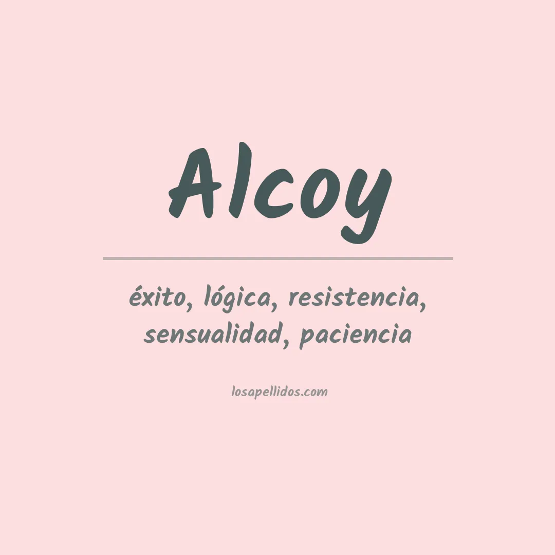 Apellido Alcoy