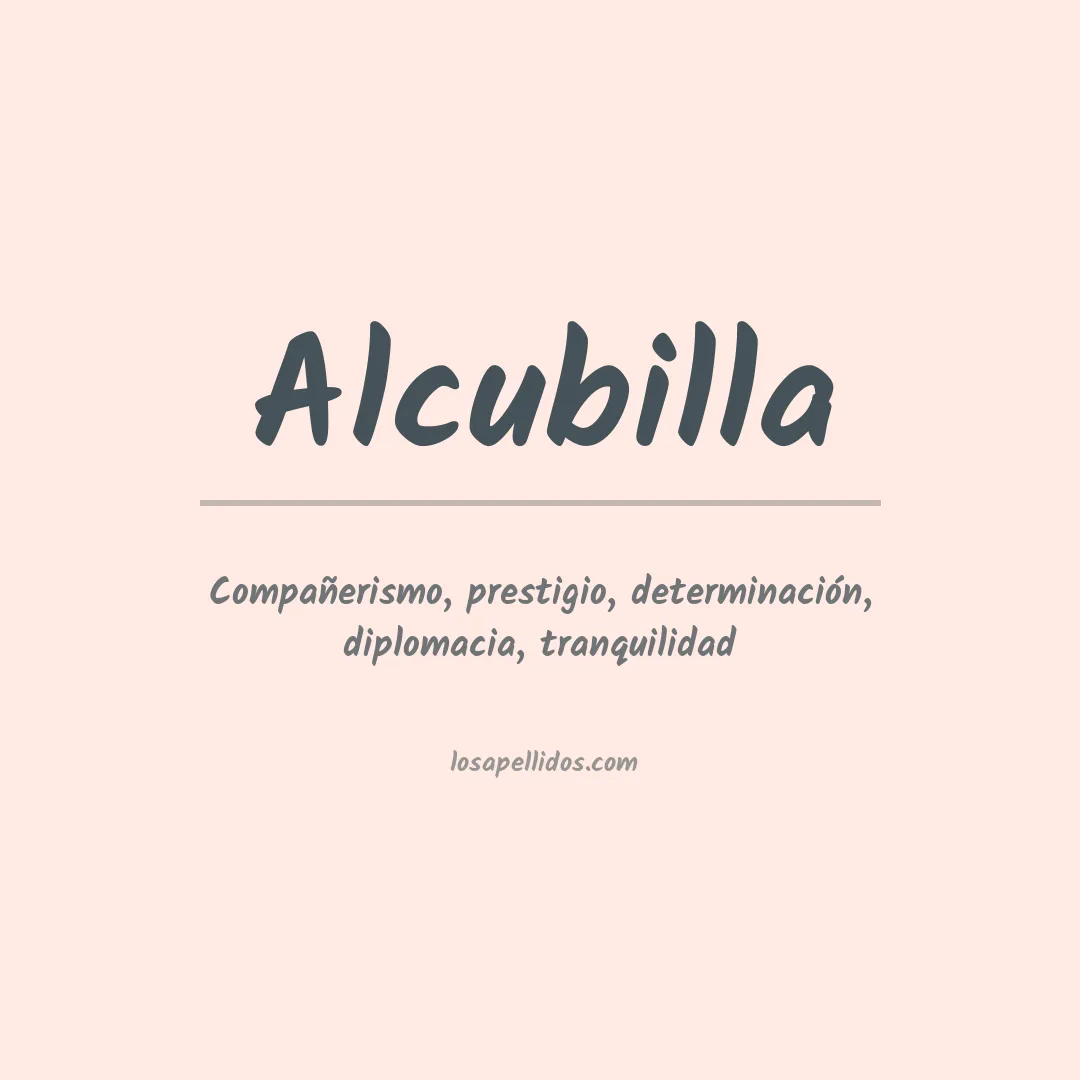Apellido Alcubilla