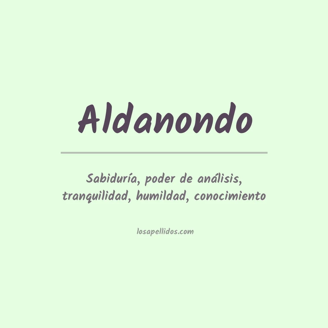 Apellido Aldanondo