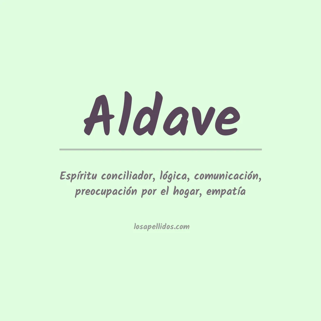 Apellido Aldave