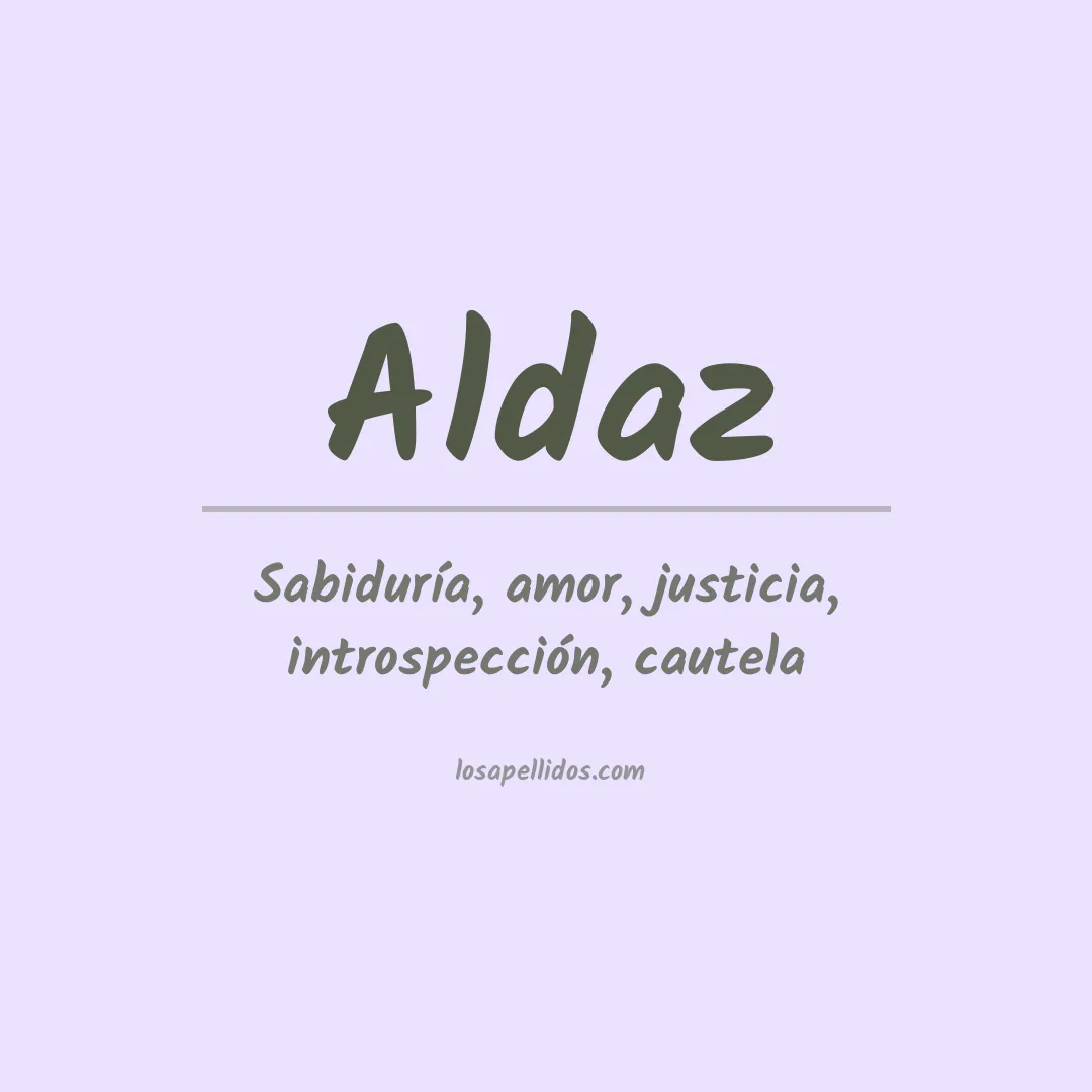Apellido Aldaz