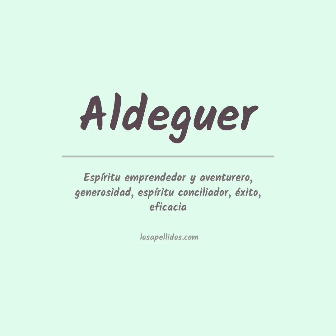 Apellido Aldeguer