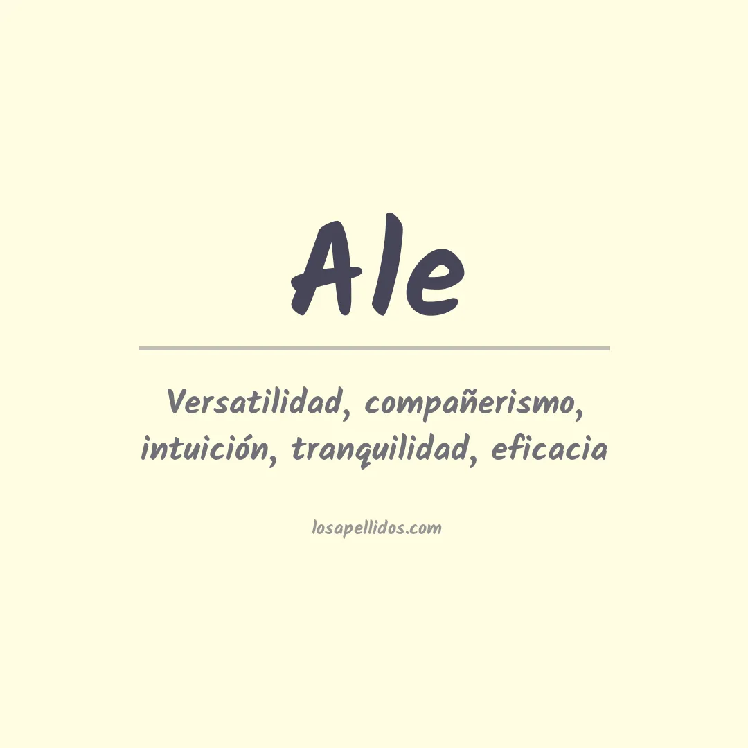 Apellido Ale
