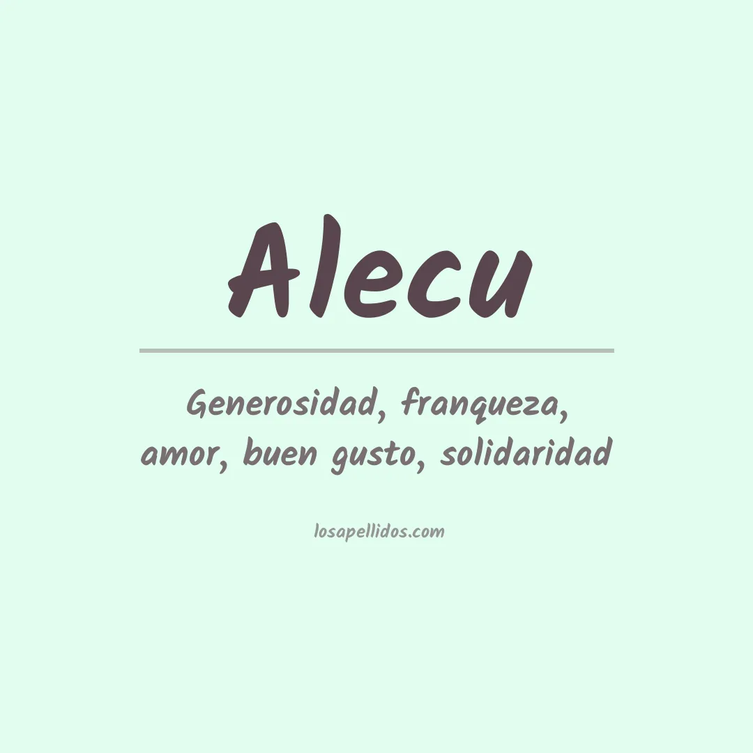 Apellido Alecu