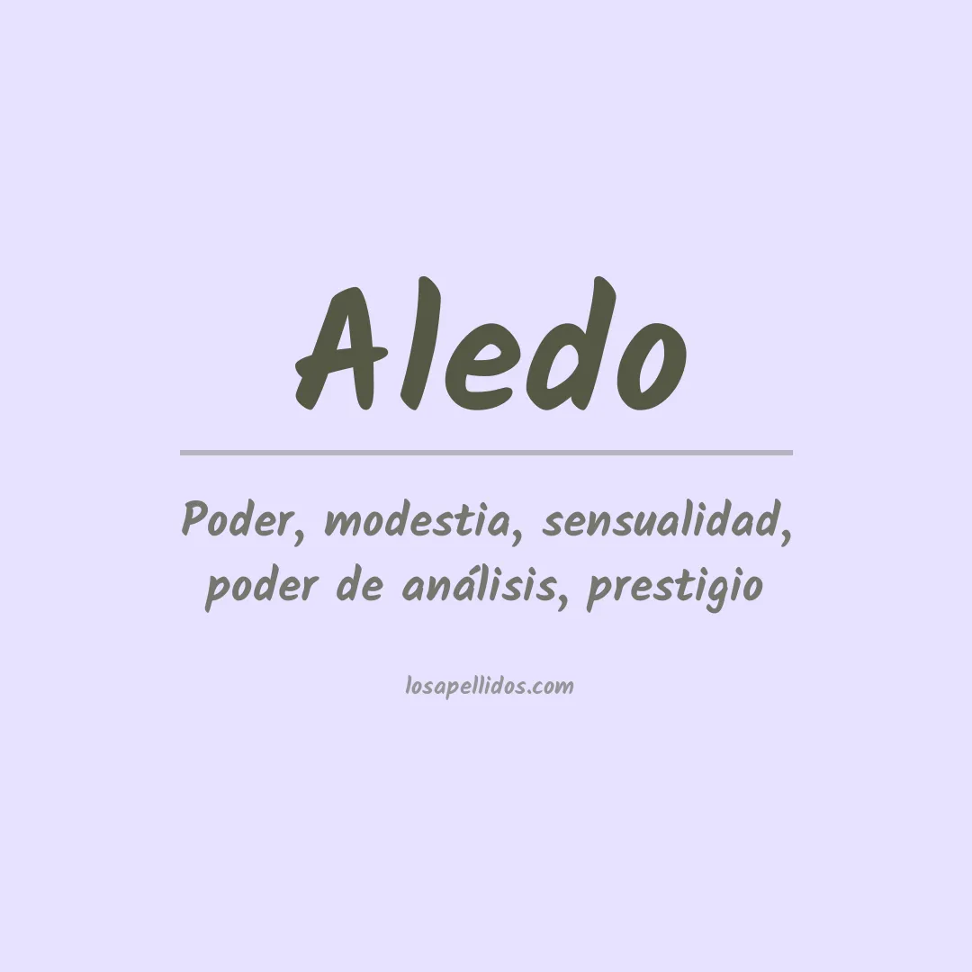 Apellido Aledo