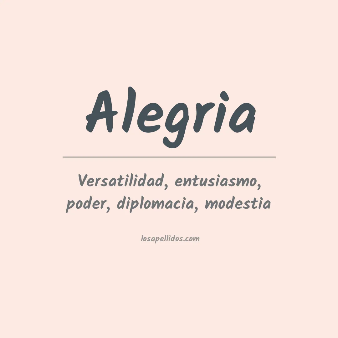 Apellido Alegría