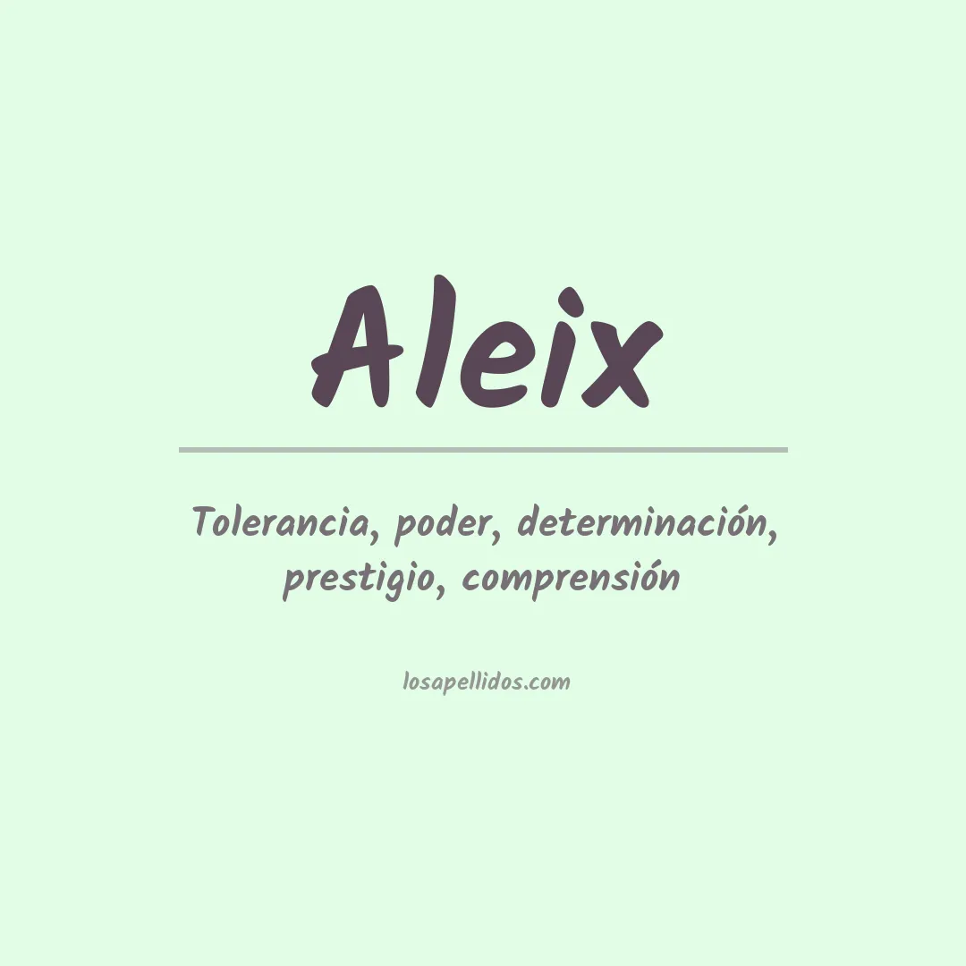 Apellido Aleix