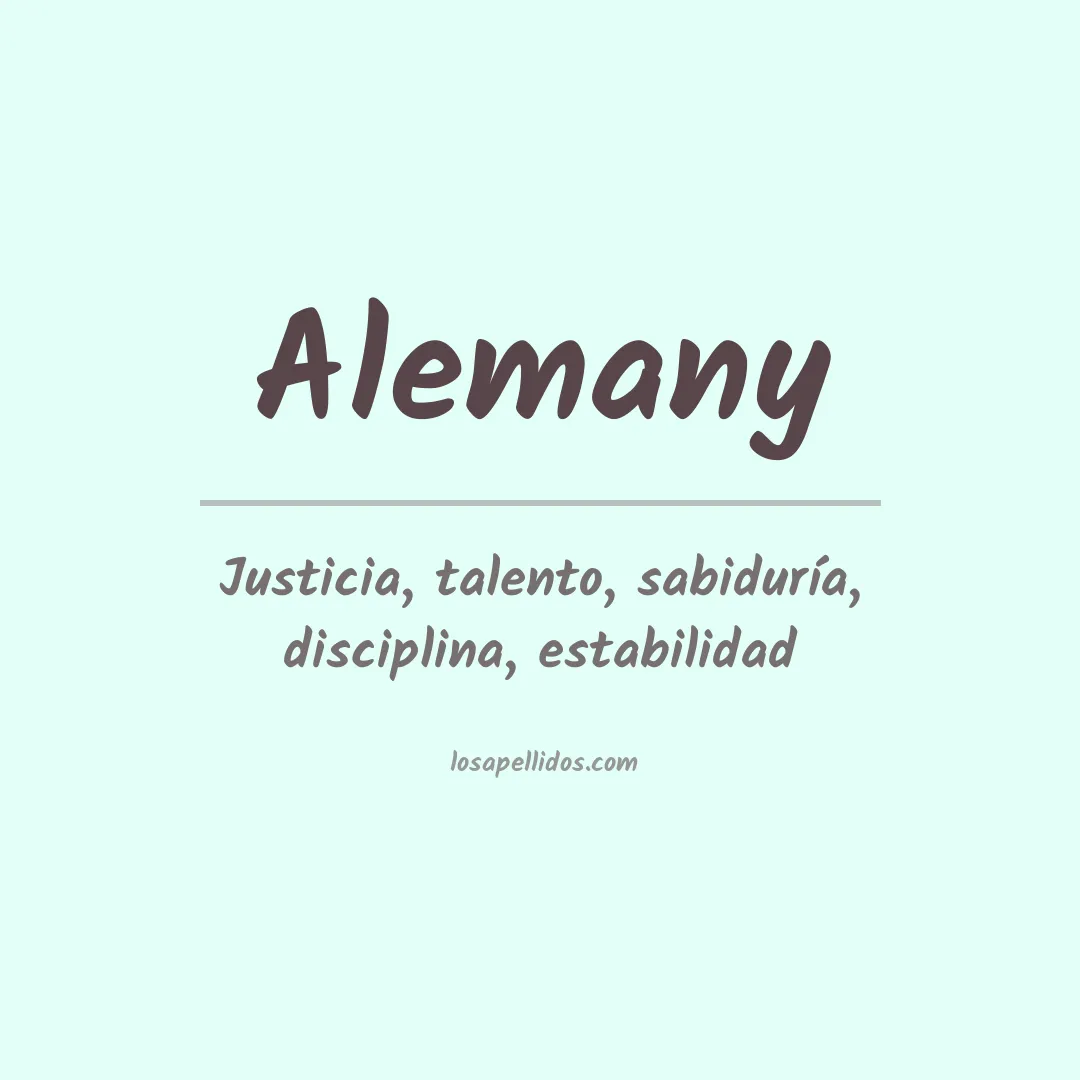 Apellido Alemany