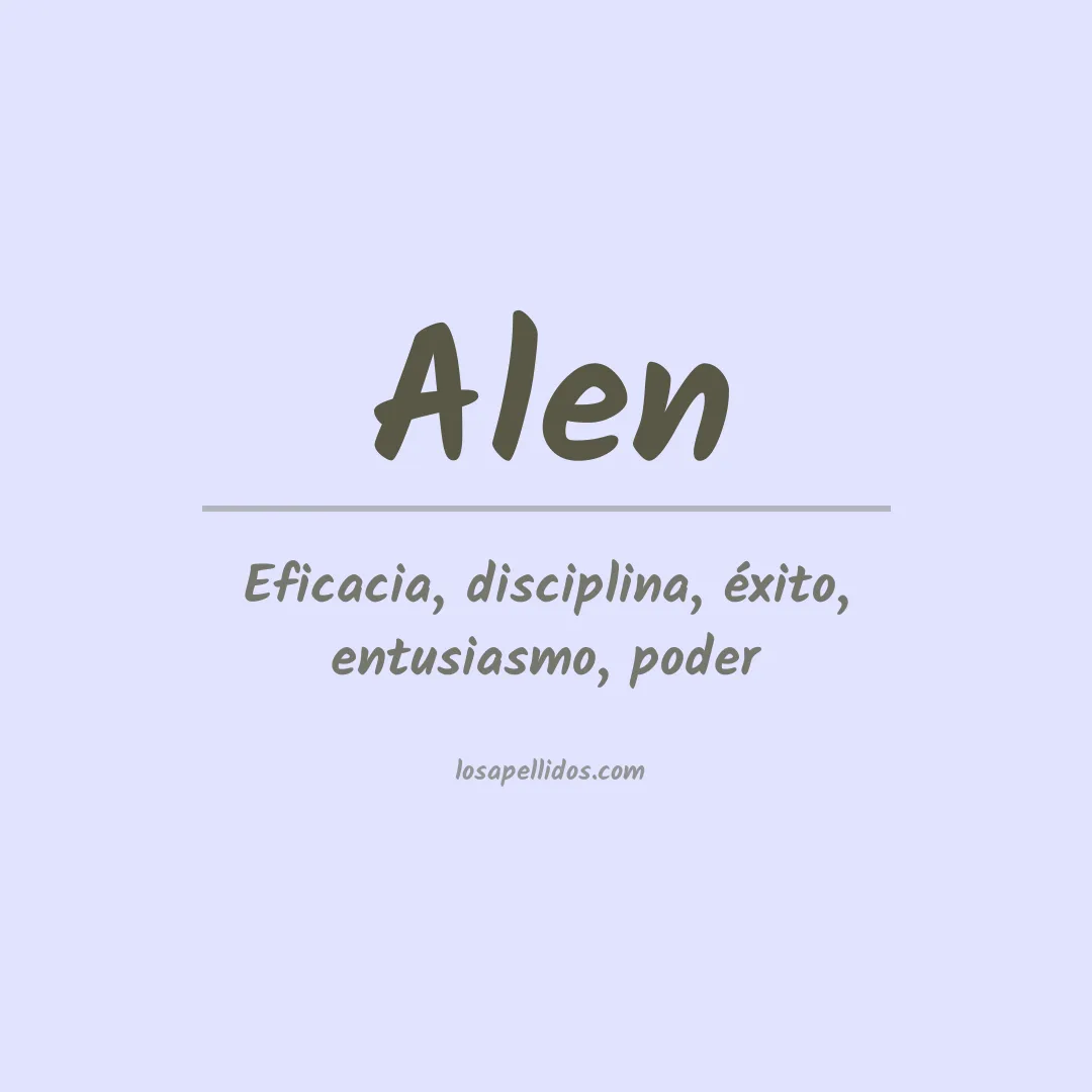 Apellido Alén