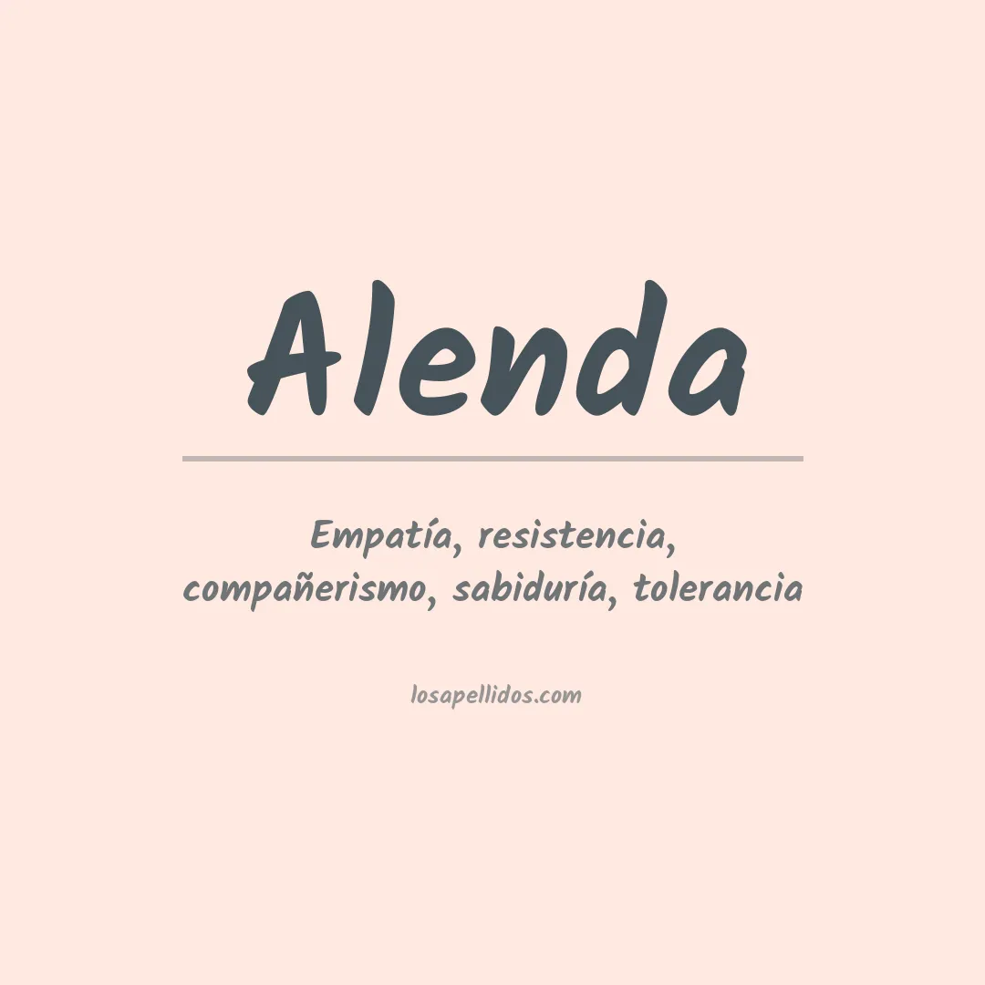 Apellido Alenda