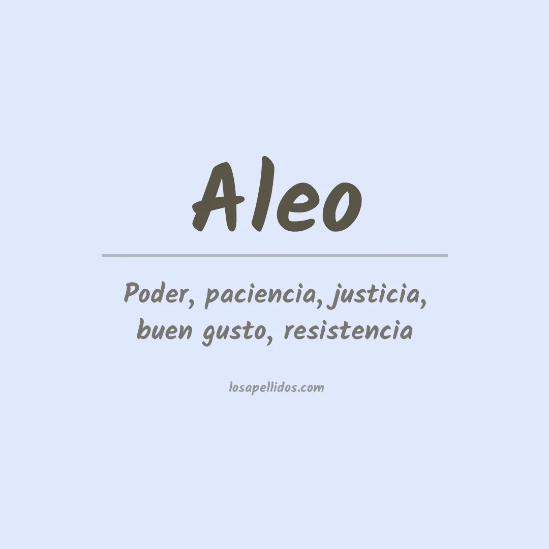 Apellido Aleo
