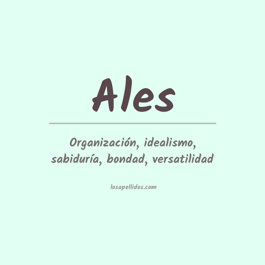 Apellido Ales