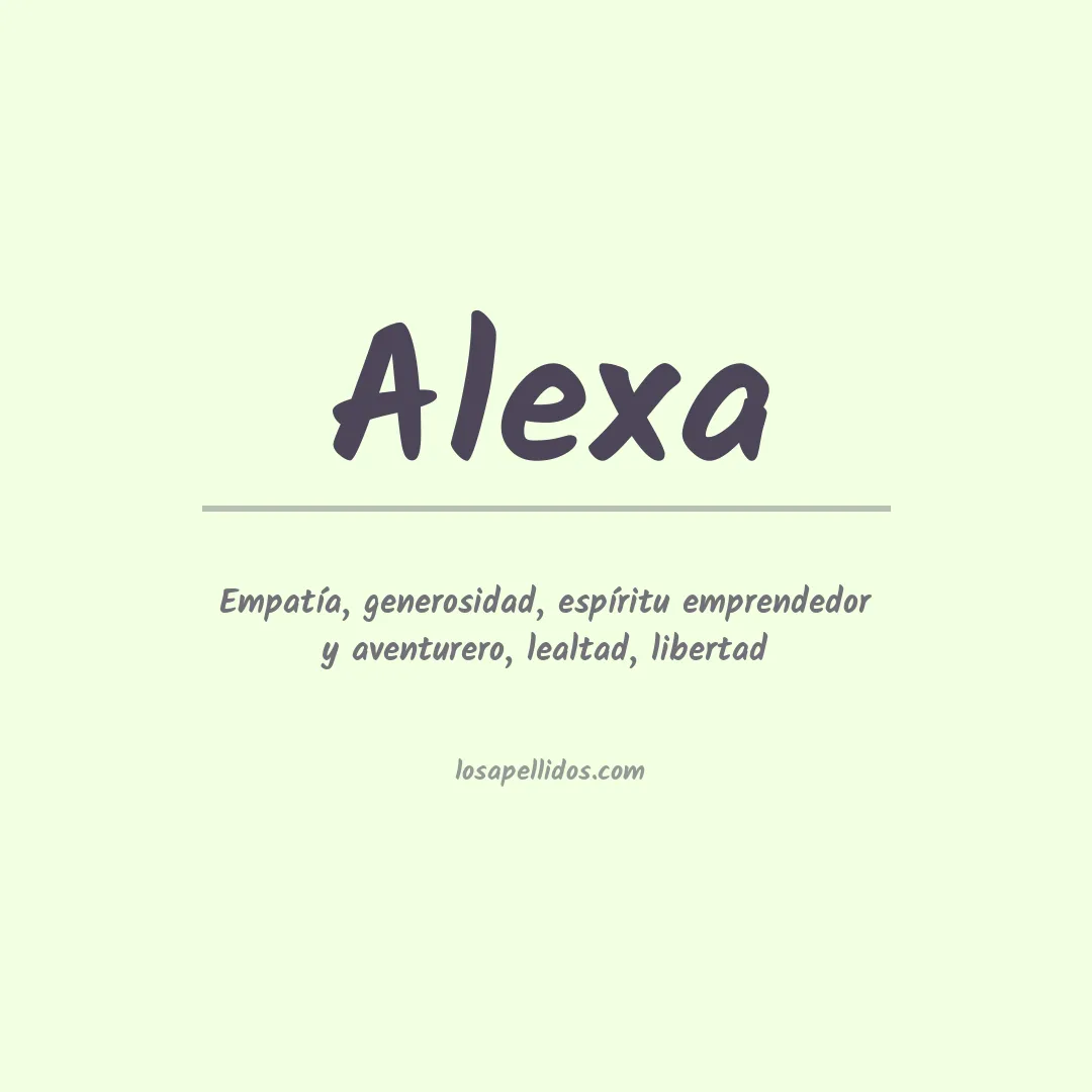 Apellido Alexa