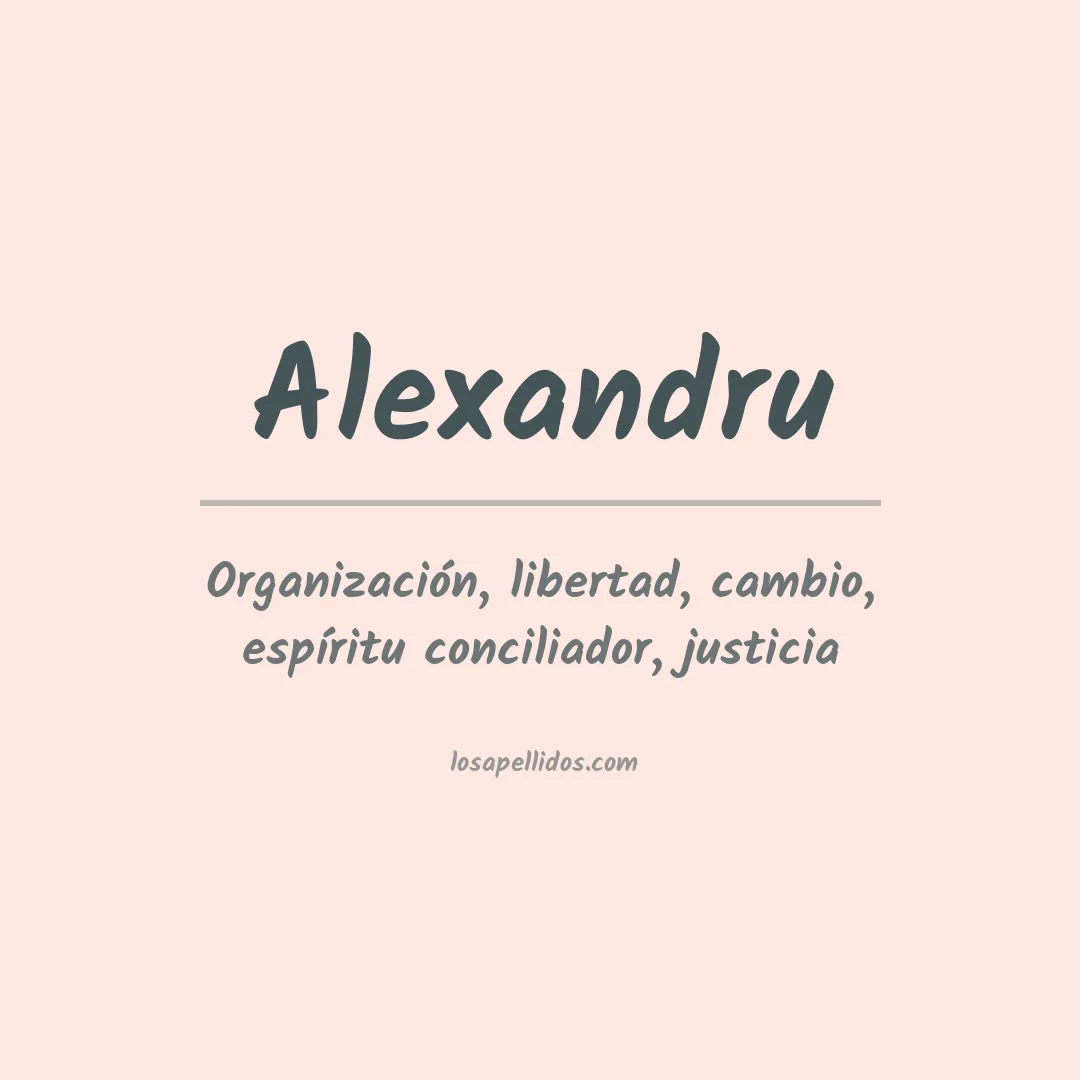 Apellido Alexandru