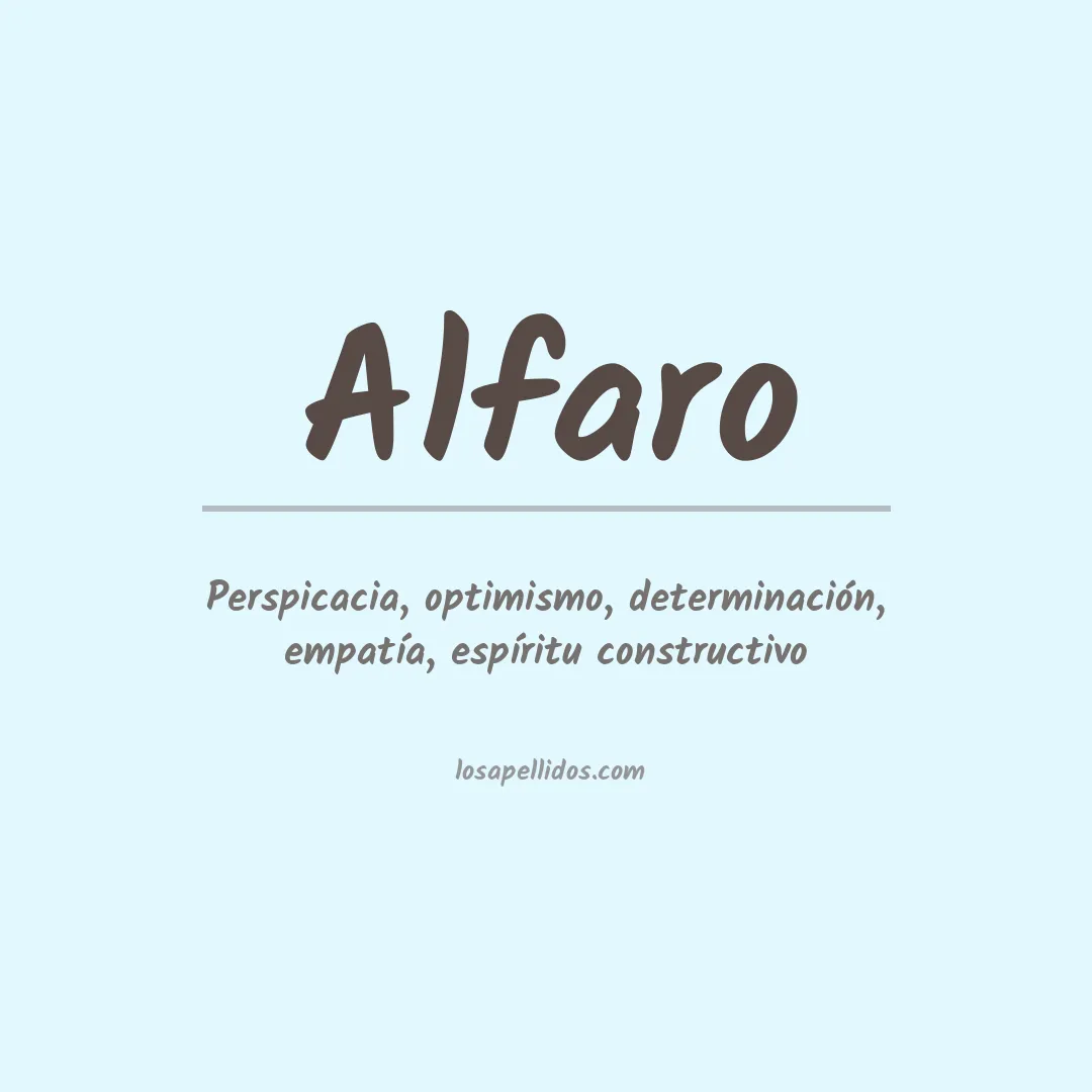 Apellido Alfaro