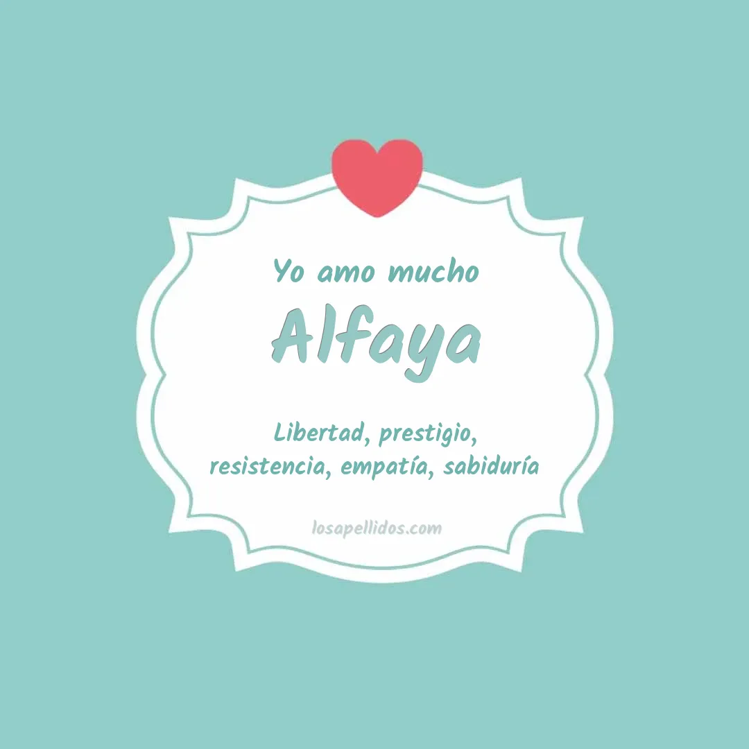 Yo amo mucho Alfaya