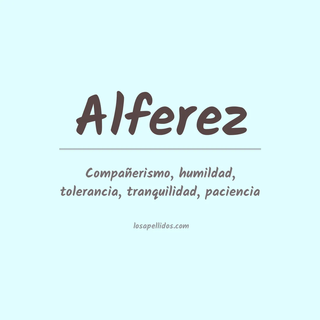 Apellido Alferez