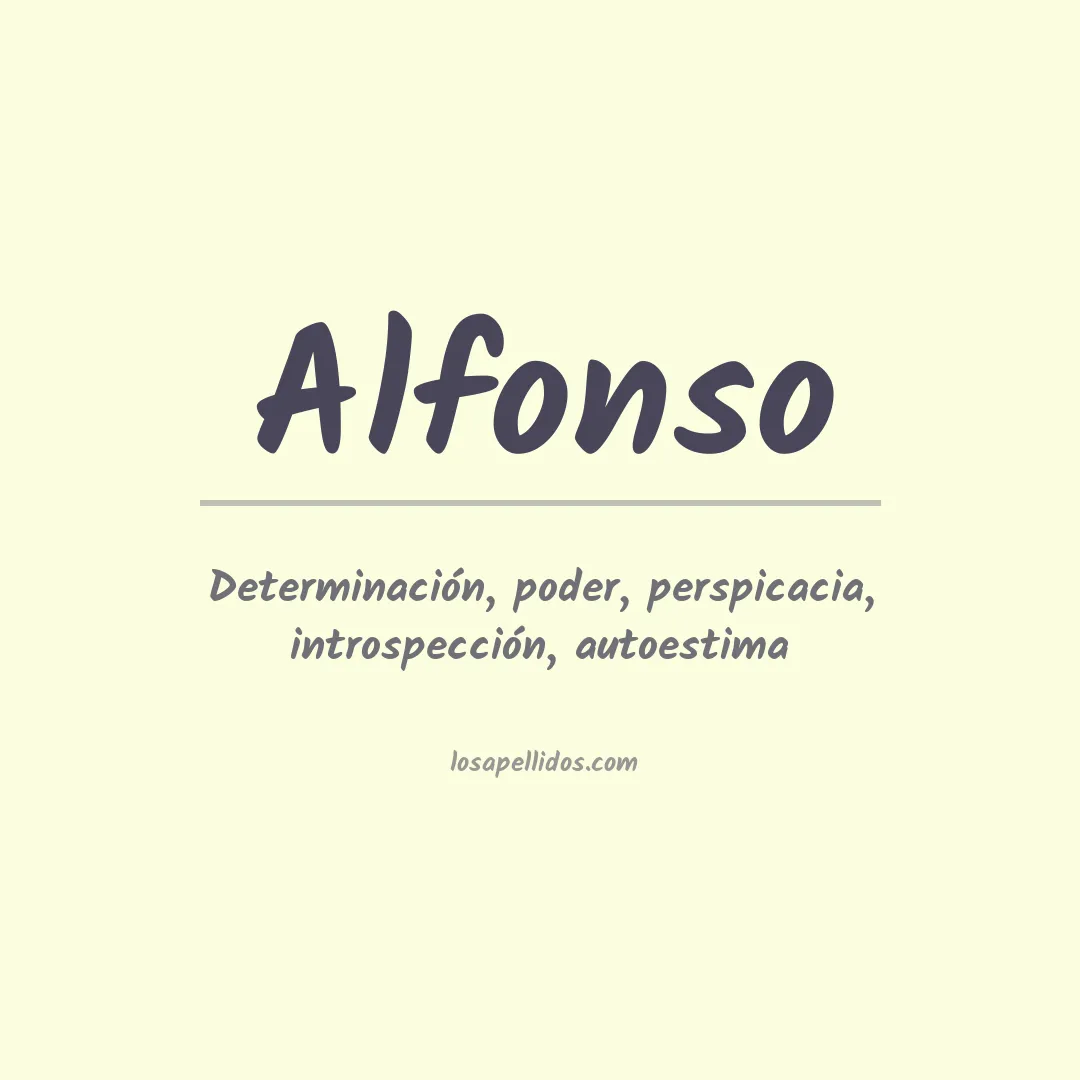 Apellido Alfonso
