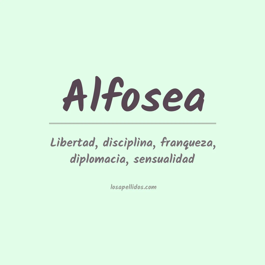 Apellido Alfosea