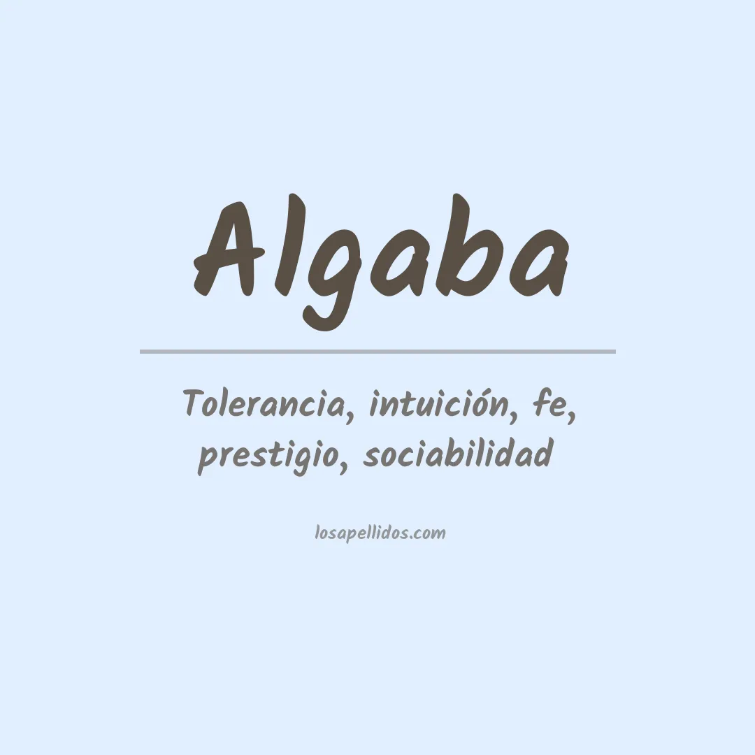 Apellido Algaba