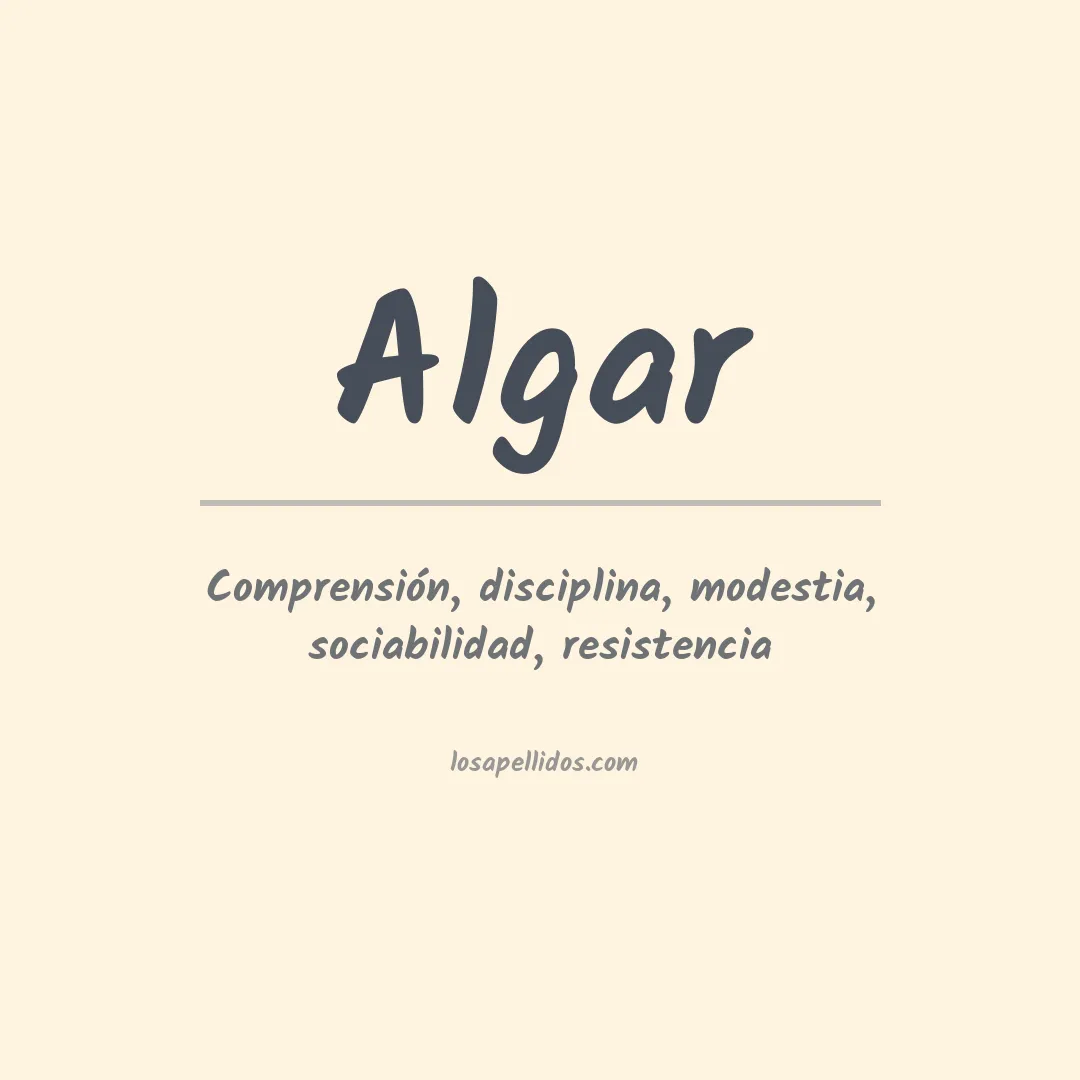 Apellido Algar