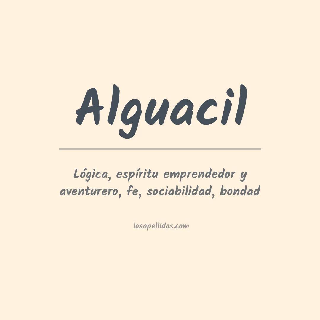 Apellido Alguacil