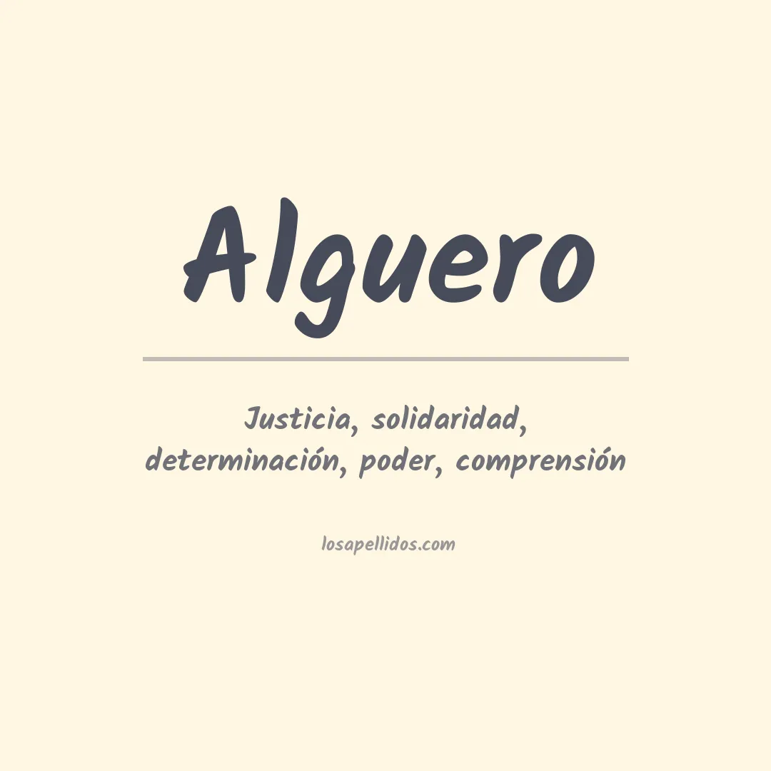 Apellido Alguero