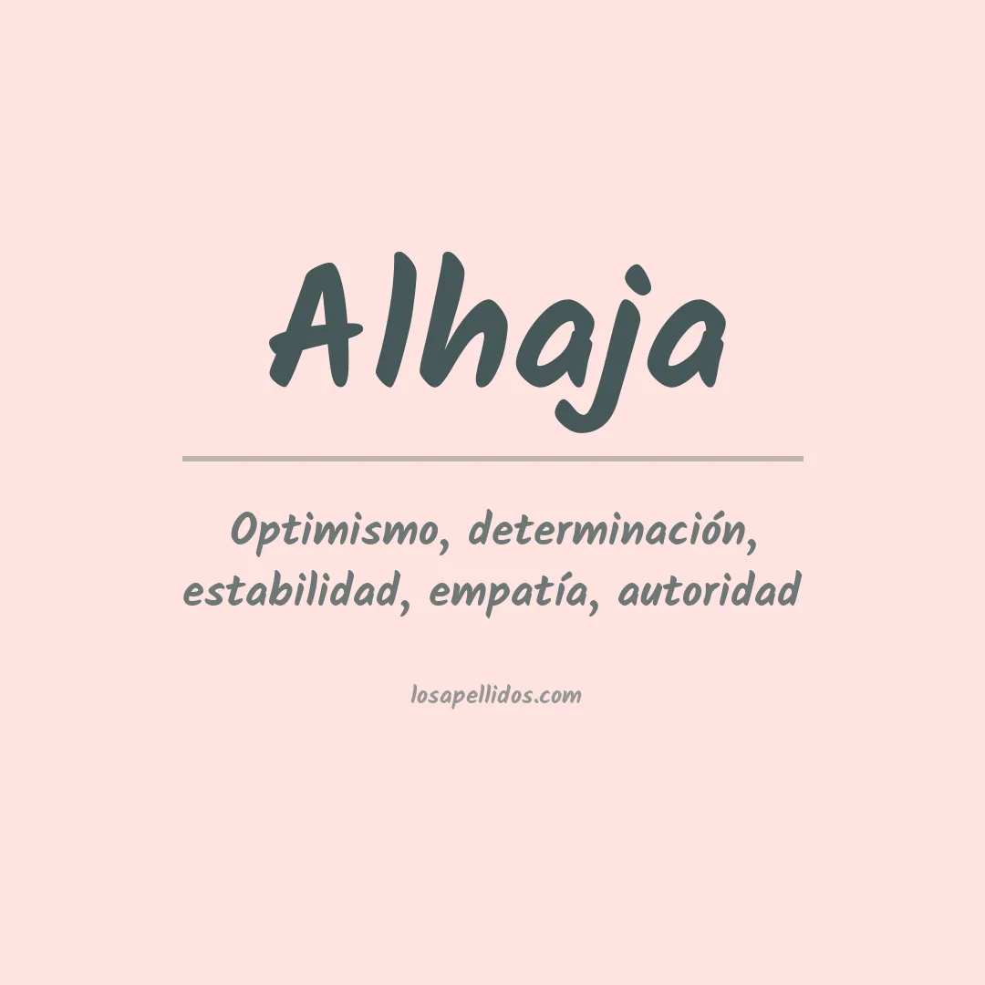 Apellido Alhaja