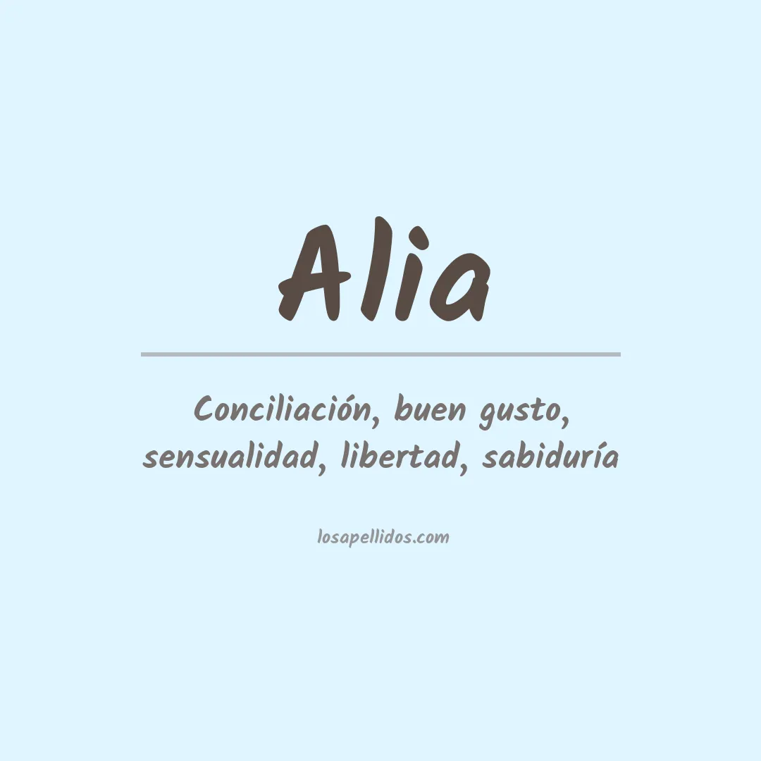 Apellido Alia