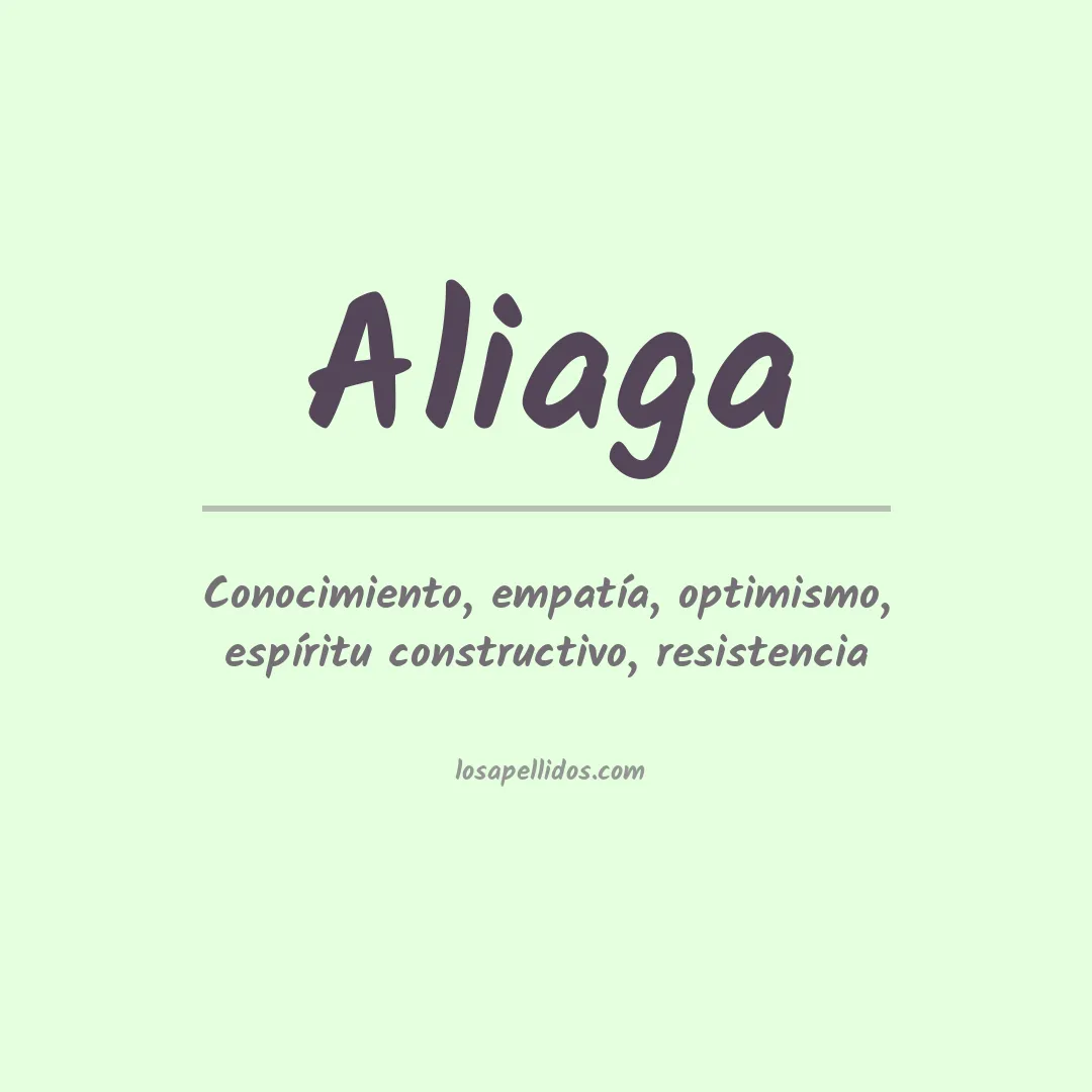Apellido Aliaga