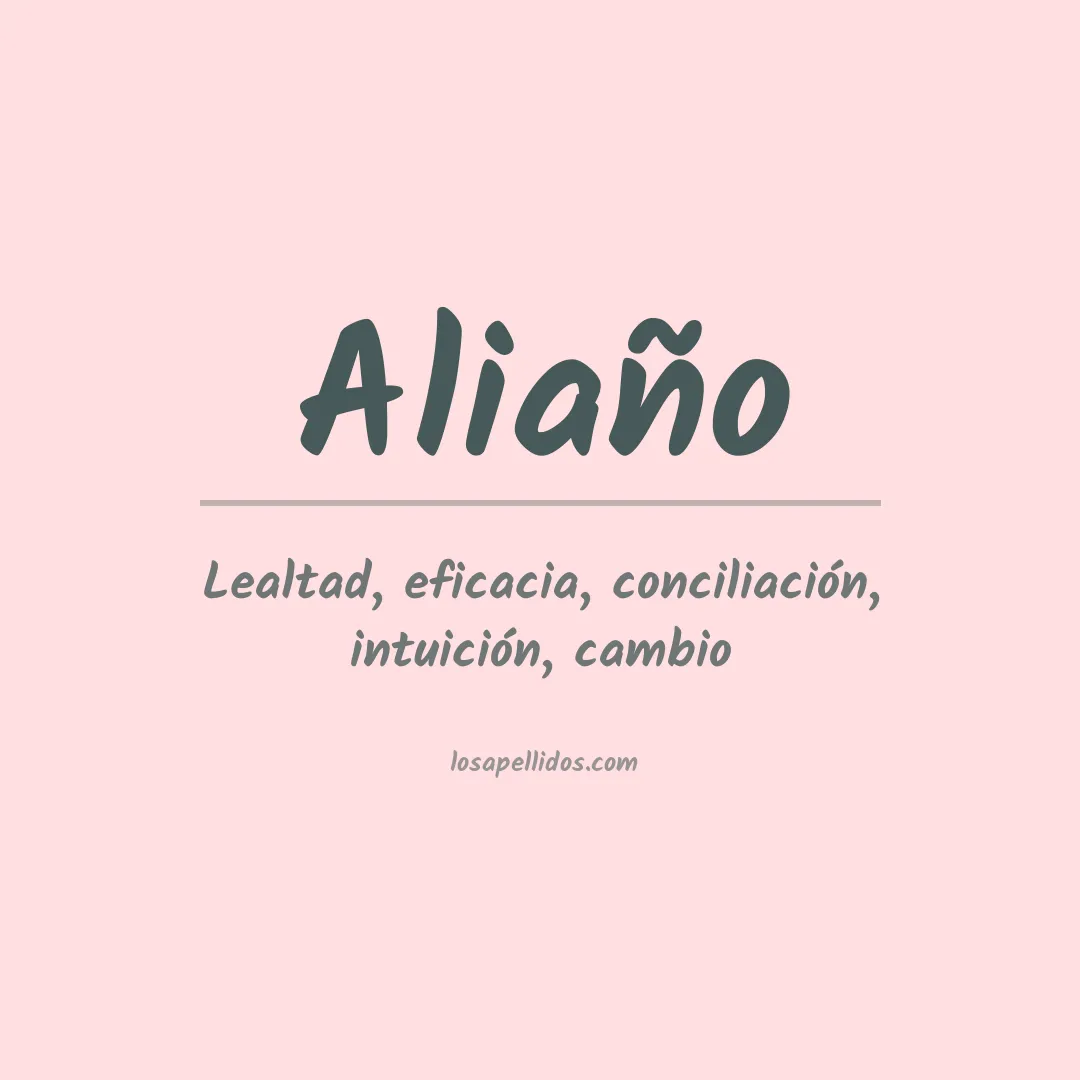 Apellido Aliaño
