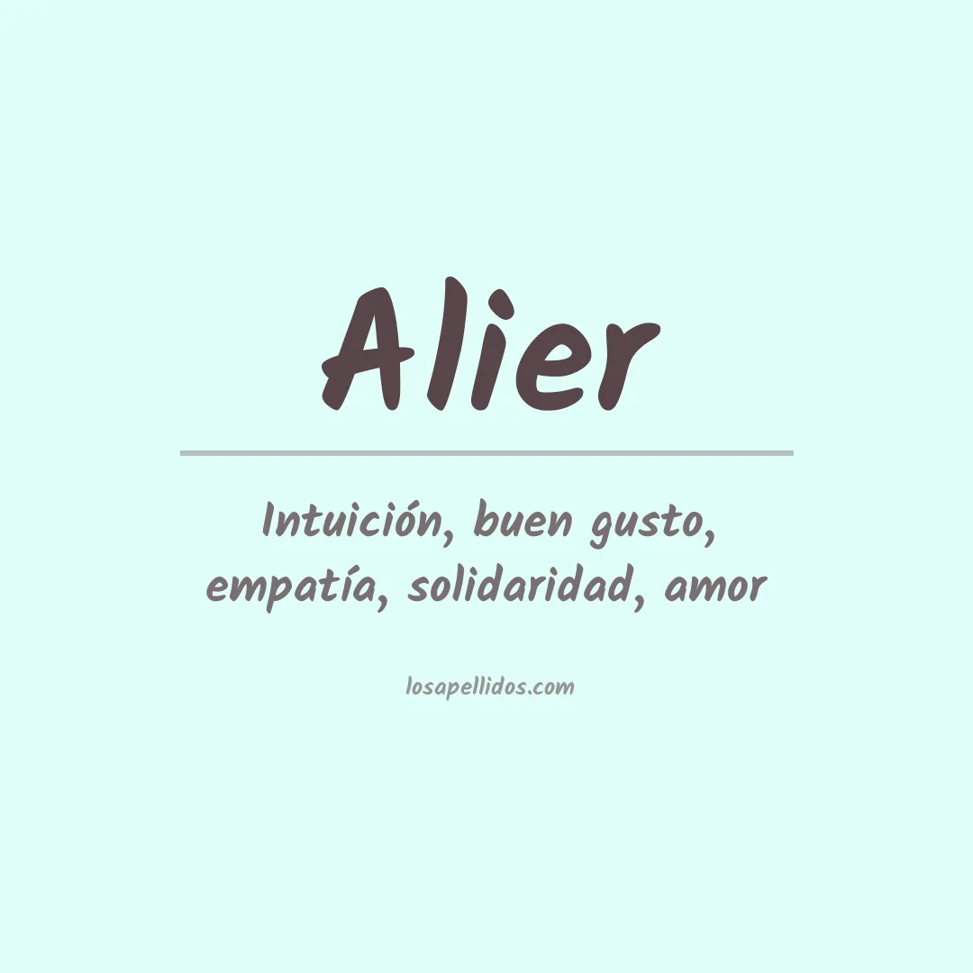 Apellido Alier