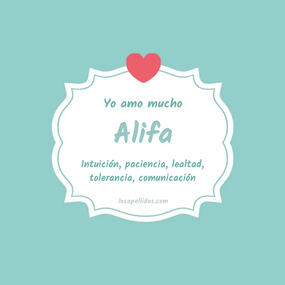 Yo amo mucho Alifa