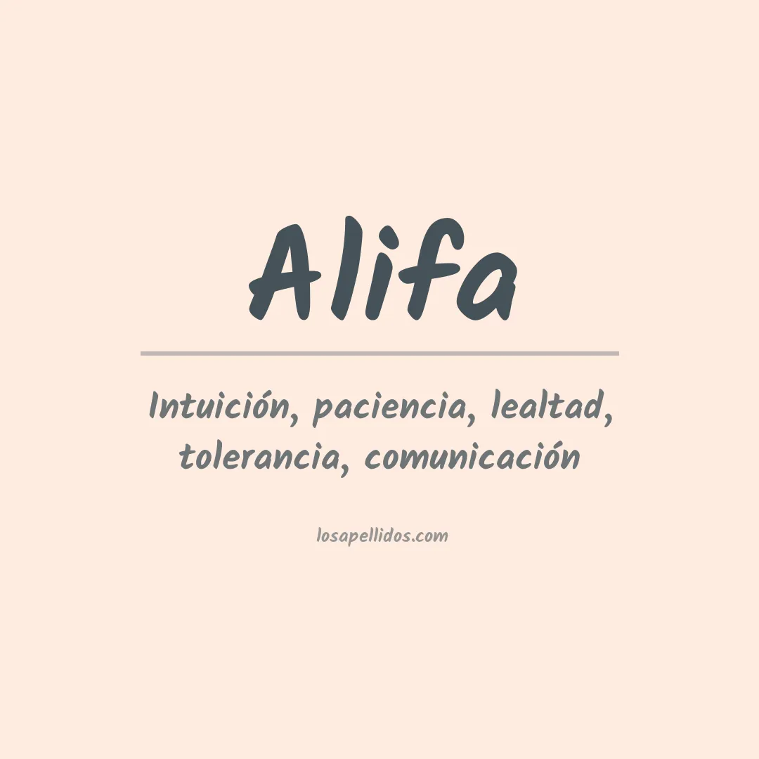 Apellido Alifa