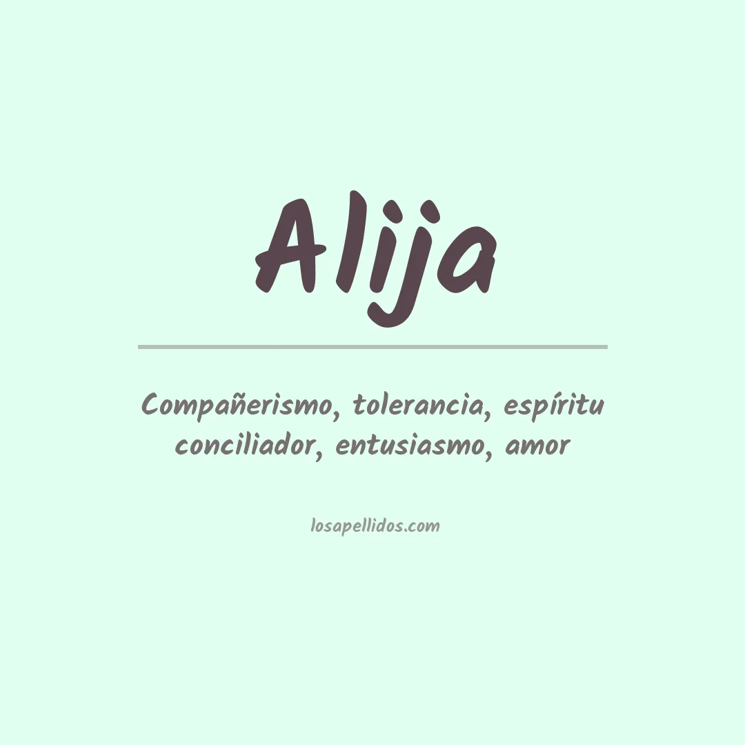 Apellido Alija