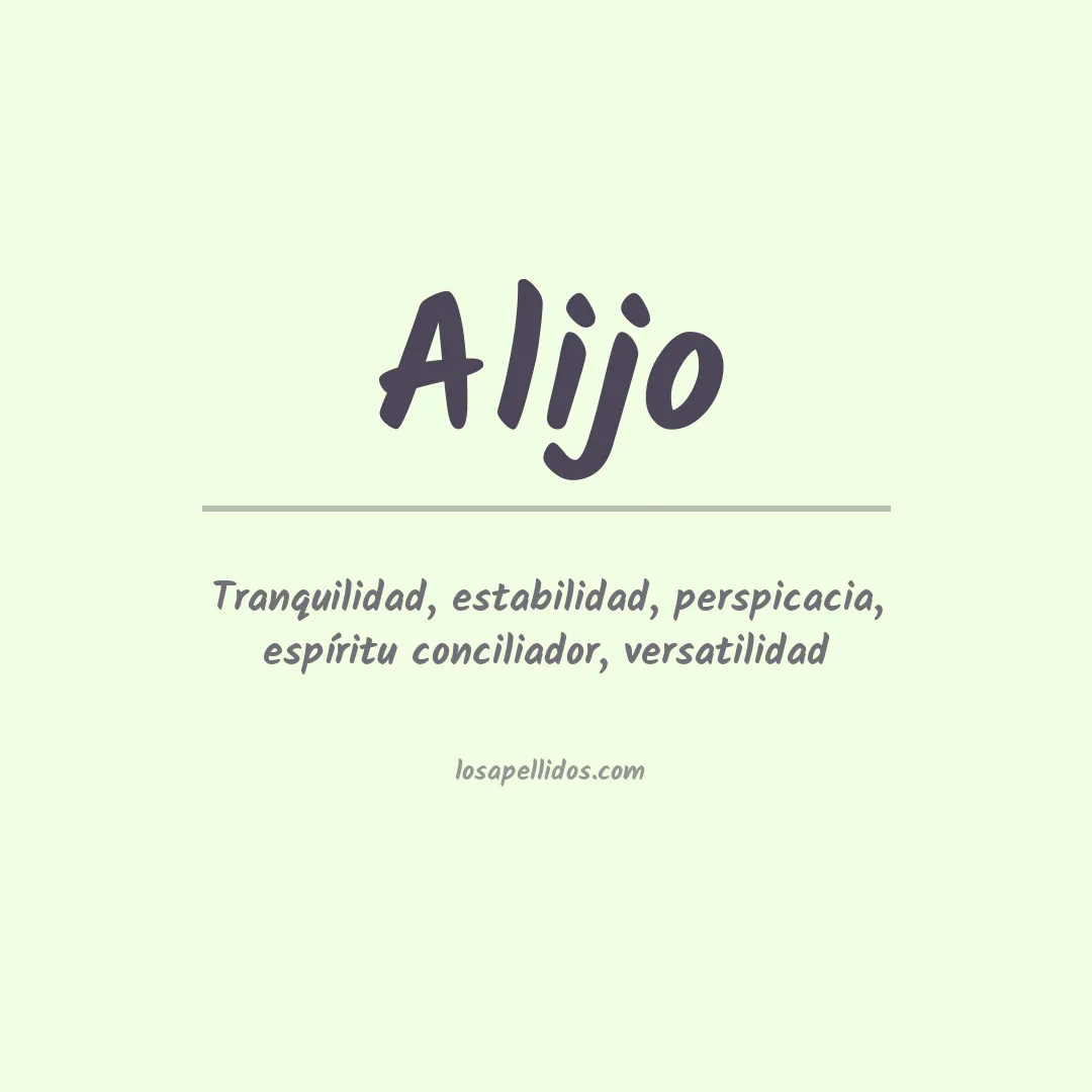 Apellido Alijo