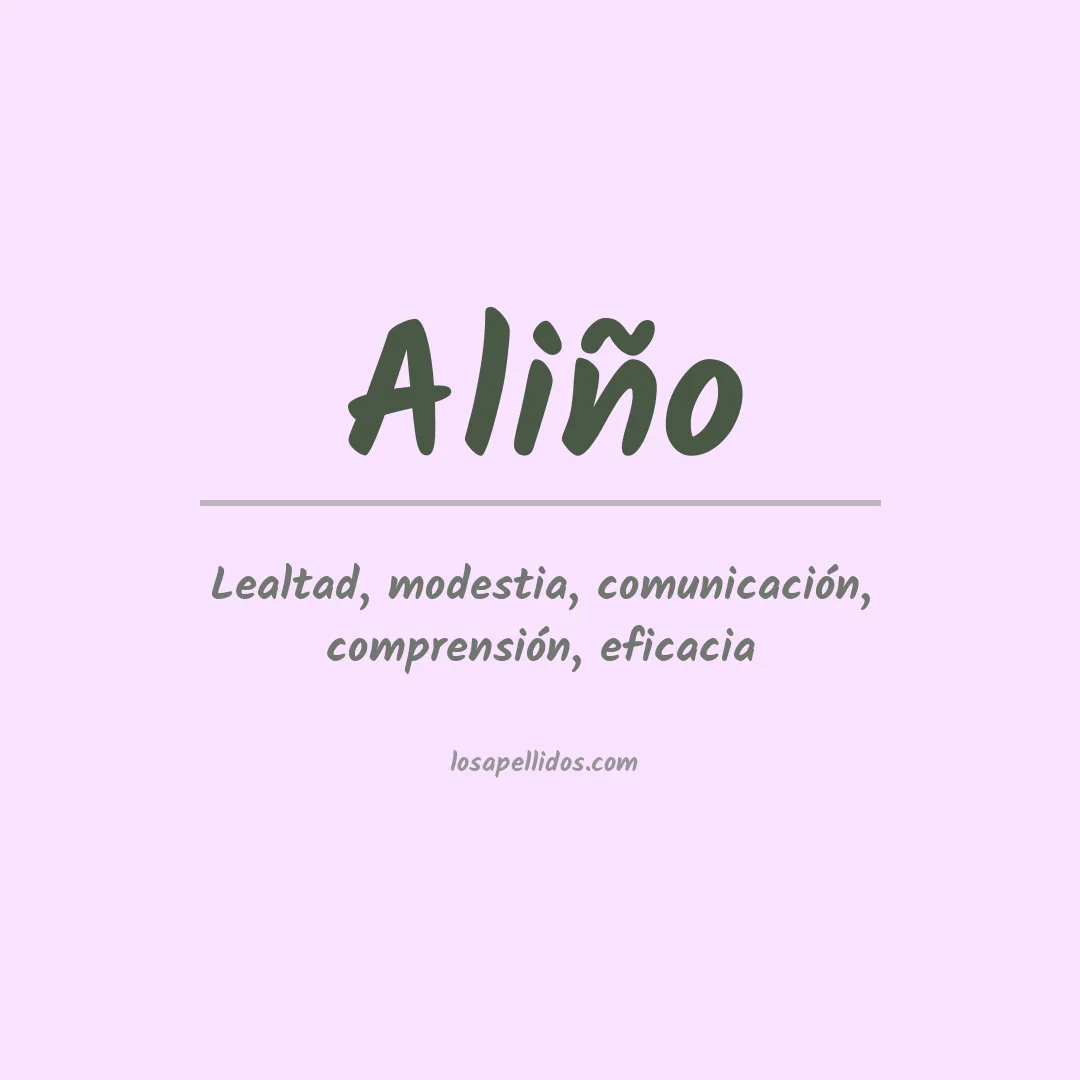 Apellido Aliño