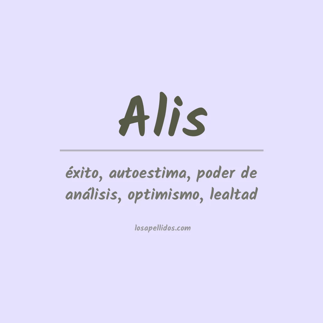 Apellido Alis