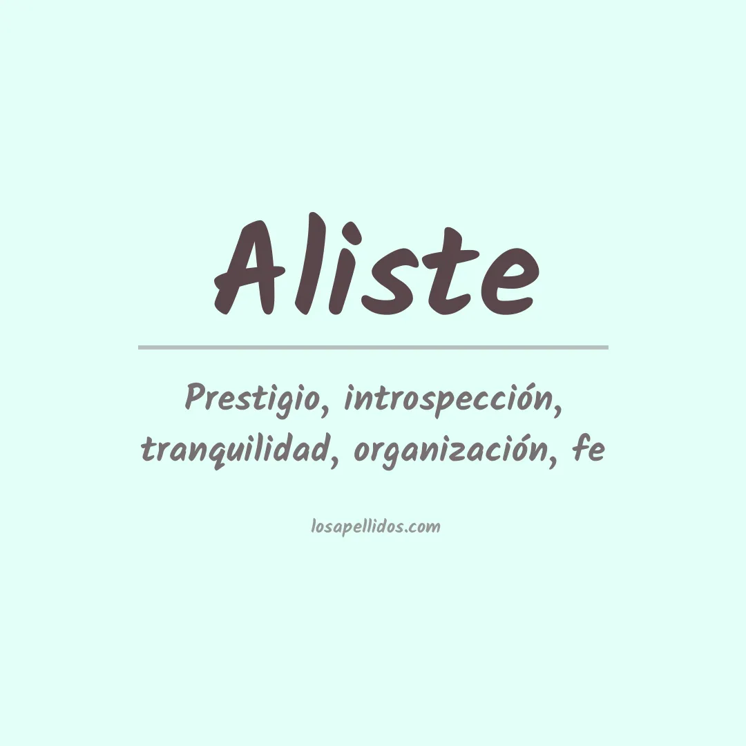 Apellido Aliste