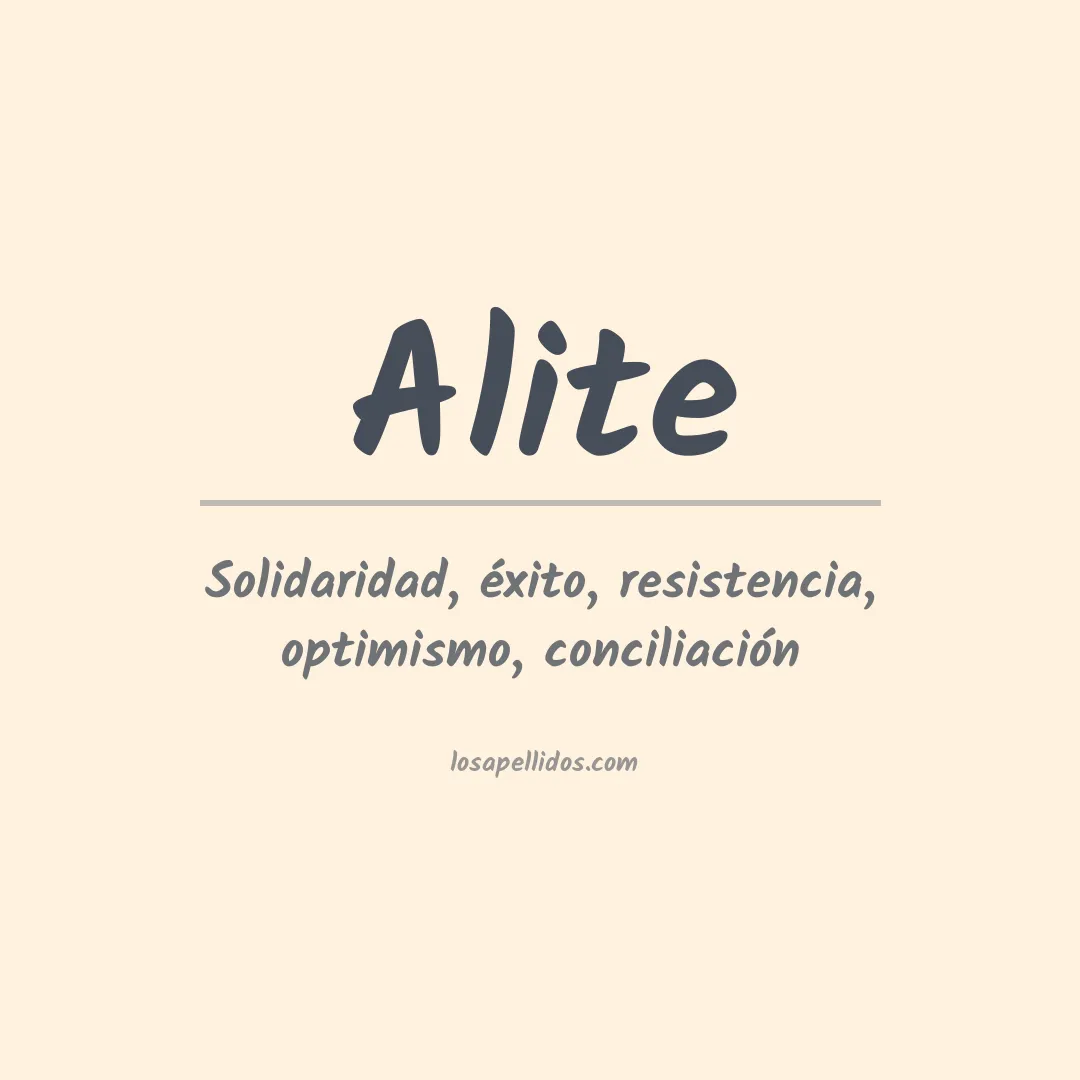 Apellido Alite
