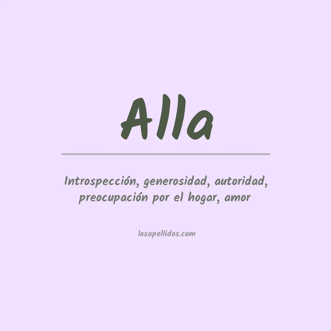 Apellido Alla