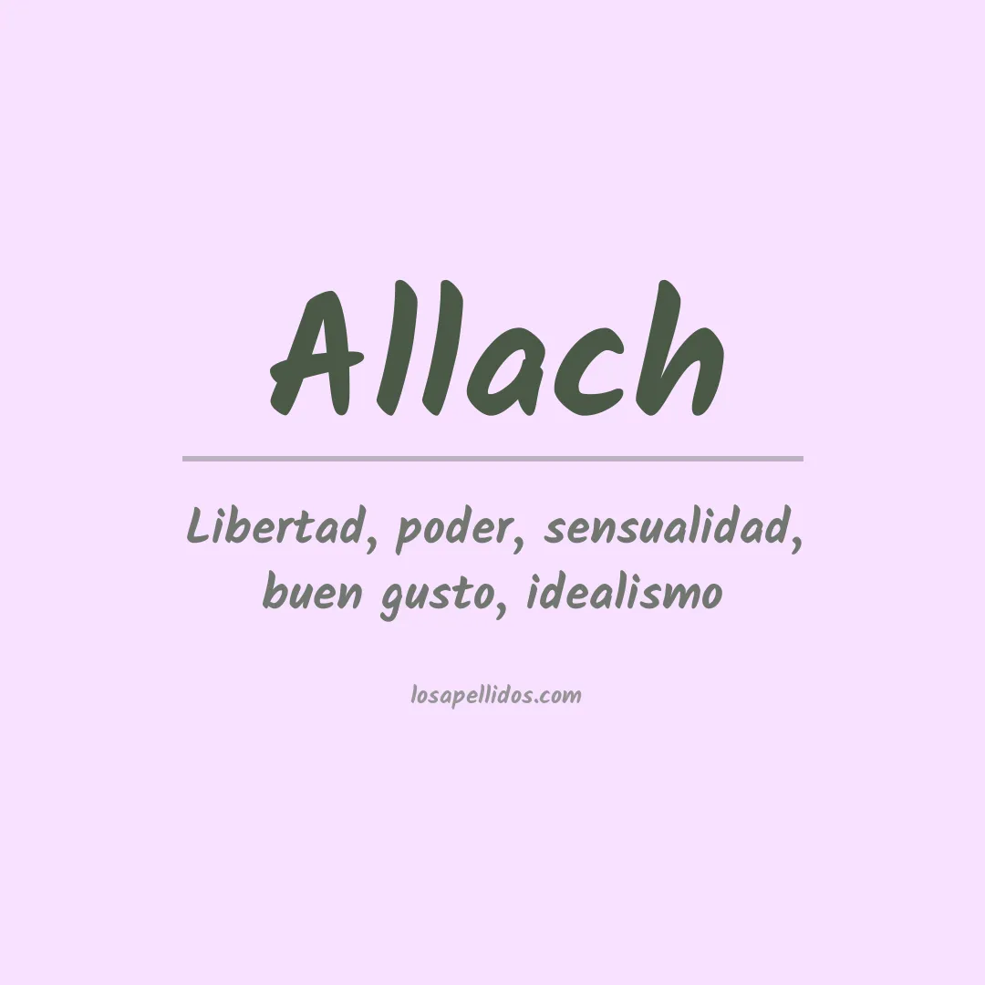 Apellido Allach